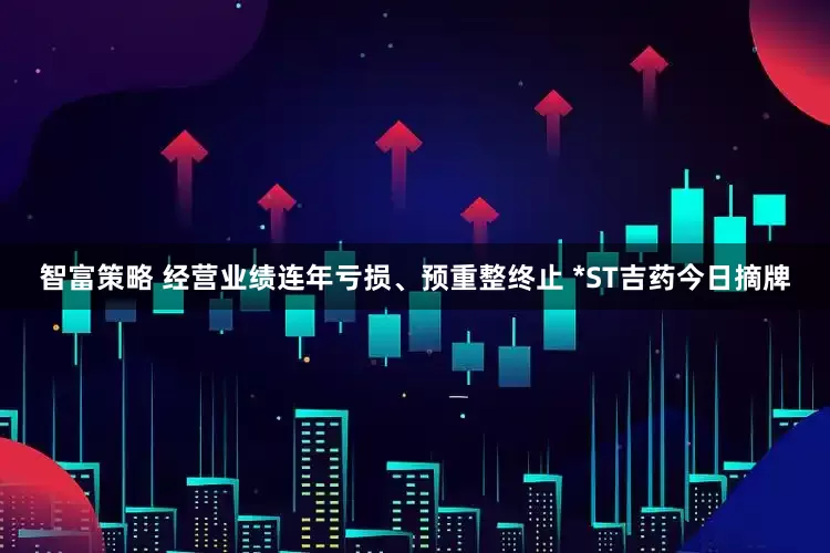 智富策略 经营业绩连年亏损、预重整终止 *ST吉药今日摘牌